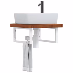 VidaXL 3302414 miroir de salle de bain et armoire de rangement pour évier