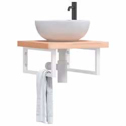 VidaXL 3302420 miroir de salle de bain et armoire de rangement pour évier - Vue supplémentaire 2
