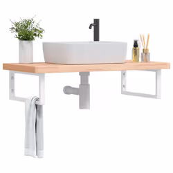 VidaXL 3302436 miroir de salle de bain et armoire de rangement pour évier - Vue supplémentaire 2