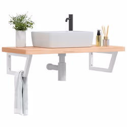 VidaXL 3302438 miroir de salle de bain et armoire de rangement pour évier