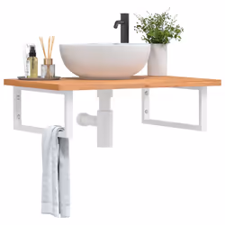 VidaXL 3302448 miroir de salle de bain et armoire de rangement pour évier