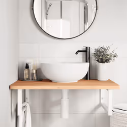 VidaXL 3302448 miroir de salle de bain et armoire de rangement pour évier