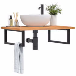 VidaXL 3302449 miroir de salle de bain et armoire de rangement pour évier