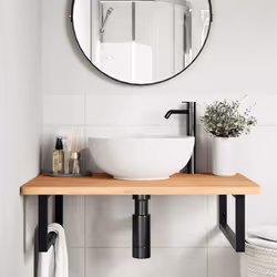 VidaXL 3302449 miroir de salle de bain et armoire de rangement pour évier