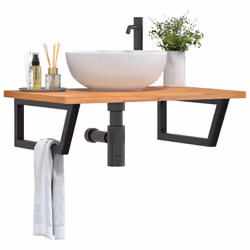 VidaXL 3302451 miroir de salle de bain et armoire de rangement pour évier