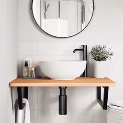 VidaXL 3302451 miroir de salle de bain et armoire de rangement pour évier