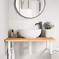 VidaXL 3302452 miroir de salle de bain et armoire de rangement pour évier