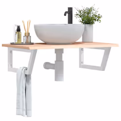 VidaXL 3302598 miroir de salle de bain et armoire de rangement pour évier