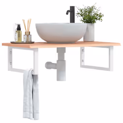 VidaXL 3302608 miroir de salle de bain et armoire de rangement pour évier - Vue supplémentaire 2
