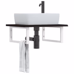 VidaXL 3302616 miroir de salle de bain et armoire de rangement pour évier - Vue supplémentaire 2