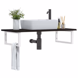 VidaXL 3302626 miroir de salle de bain et armoire de rangement pour évier