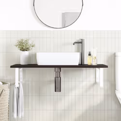 VidaXL 3302626 miroir de salle de bain et armoire de rangement pour évier