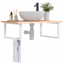 VidaXL 3302632 miroir de salle de bain et armoire de rangement pour évier