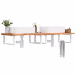 VidaXL 3302456 miroir de salle de bain et armoire de rangement pour évier