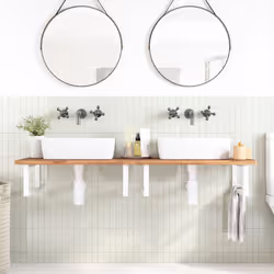 VidaXL 3302456 miroir de salle de bain et armoire de rangement pour évier