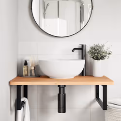 VidaXL 3302457 miroir de salle de bain et armoire de rangement pour évier