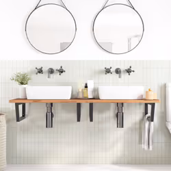 VidaXL 3302459 miroir de salle de bain et armoire de rangement pour évier