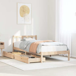 Vidaxl - Cadre de lit sans matelas 75x190 cm bois de pin massif