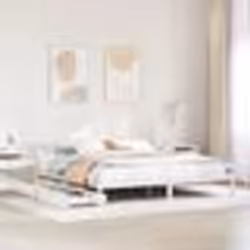 vidaXL Cadre de lit avec tiroirs blanc 180x200 cm bois de pin massif sommier cadre de lit double cadre de lit en bois 3301482