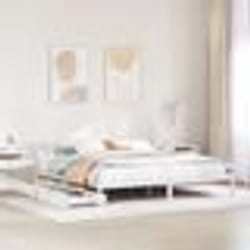 vidaXL Cadre de lit avec tiroirs blanc 180x200 cm bois de pin massif sommier cadre de lit double cadre de lit en bois 3301482