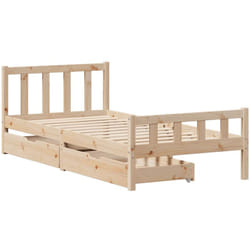 Cadre de lit sans matelas 90x190 cm bois de pin massif vidaXL