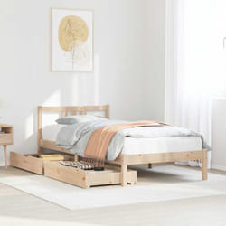 Cadre De Lit Sans Matelas 90x190 Cm Bois De Pin Massif Vidaxl