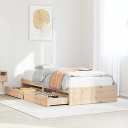 Vidaxl - Cadre de lit sans matelas 75x190 cm bois de pin massif