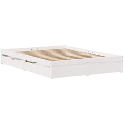 Vidaxl - Cadre de lit sans matelas blanc 120x200 cm bois de pin massif