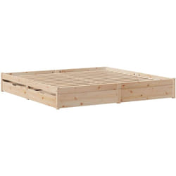 Vidaxl - Cadre de lit sans matelas 180x200 cm bois massif de pin