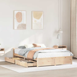Vidaxl - Cadre de lit sans matelas 140x190 cm bois de pin massif