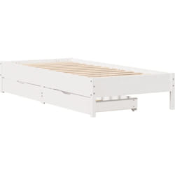 Vidaxl - Cadre de lit sans matelas blanc 100x200 cm bois de pin massif