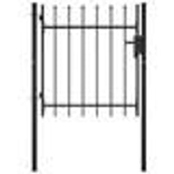 vidaXL Cadre de lit avec tête de lit blanc 90x190cm bois de pin massif meuble de chambre à coucher sommier lit en bois 3301771