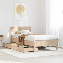 Cadre De Lit Sans Matelas 90x190 Cm Bois De Pin Massif Vidaxl