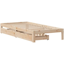 Cadre De Lit Avec Tiroirs Sans Matelas 100x200 Cm Vidaxl
