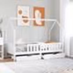 vidaXL Cadre de lit enfants avec tiroirs sans matelas 90x190 cm bois