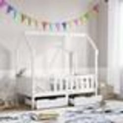 vidaXL Cadre de lit enfant avec tiroirs sans matelas 80x170 cm bois
