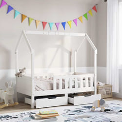 Vidaxl - Cadre de lit enfant avec tiroirs sans matelas 70x140 cm bois
