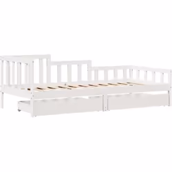 Ce lit de repos 2 en 1 avec tiroirs, servant à la fois de canapé et de lit, constitue un ajout pratique et accrocheur à votre ...