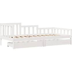 Lit de jour avec tiroirs sans matelas 90x190 cm bois massif Vidaxl