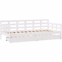Ce lit de repos 2 en 1 avec tiroirs, servant à la fois de canapé et de lit, constitue un ajout pratique et accrocheur à votre ...
