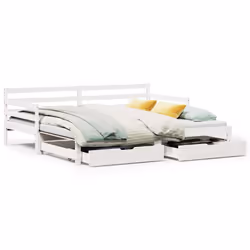 VidaXL 3302176, lit sofa, Blanc, Bois de pin, 1935 mm, 975 mm, 695 mm