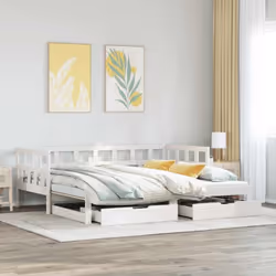 Ce lit de repos 2 en 1 avec lit gigogne, servant à la fois de canapé et de lit, constitue un supplément pratique et accrocheu ...