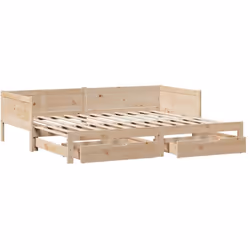 Ce lit de repos 2 en 1 avec lit gigogne, servant à la fois de canapé et de lit, constitue un supplément pratique et accrocheu ...