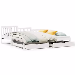 VidaXL 3302220, lit sofa, Blanc, Bois de pin, 1935 mm, 880 mm, 685 mm