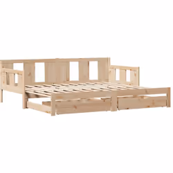 Ce lit de repos 2 en 1 avec lit gigogne, servant à la fois de canapé et de lit, constitue un supplément pratique et accrocheu ...