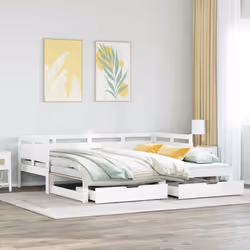 VidaXL 3302234 canapé lit sofa Blanc