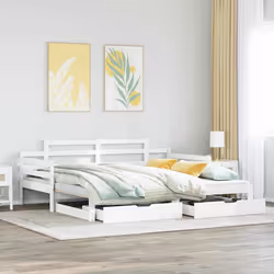VidaXL 3302240 canapé lit sofa Blanc