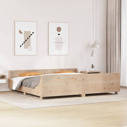 Vidaxl Cadre De Lit Sans Matelas 200x200 Cm Bois Massif De Pin