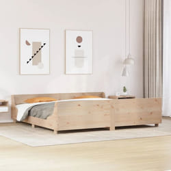 vidaXL Cadre de lit sans matelas 180x200 cm bois massif de pin - 180 x 200 cm