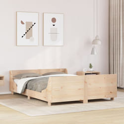 Cadre De Lit Sans Matelas 150x200 Cm Bois De Pin Massif Vidaxl